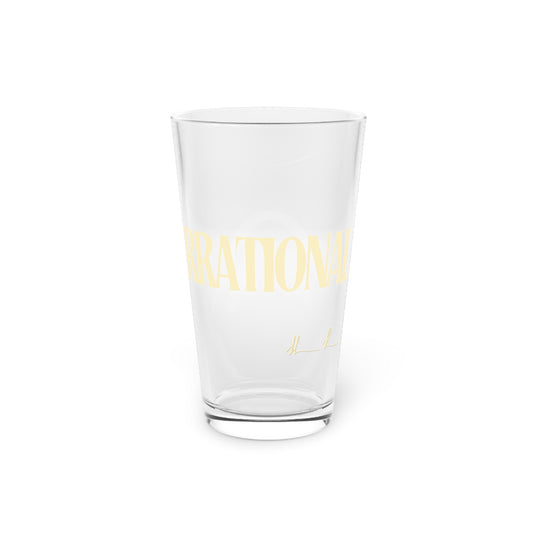 'IRRATIONAL' Pint Glass, 16oz